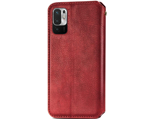 Чохол-книжка Leather Cubic Xiaomi Redmi Note 10 5G red PLS-00-00163070