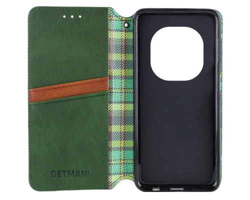 Чохол-книжка Leather Cubic Xiaomi Redmi Note 14 Pro 4G green PLS-00-00163104