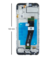 Дисплей Samsung A035G Galaxy A03 (2022) (163 x 72 мм) з сенсором та рамкою black (Original) PLS-00-00093651