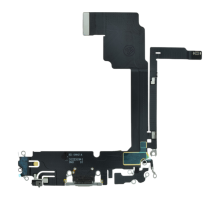 Шлейф iPhone 15 Pro Max з роз'ємом зарядки white titanium (Original) PLS-00-00134076