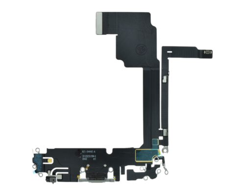 Шлейф iPhone 15 Pro Max з роз'ємом зарядки white titanium (Original) PLS-00-00134076