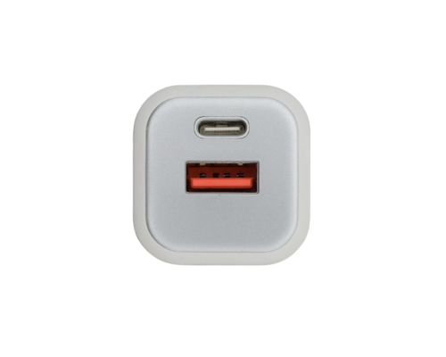 Зарядний пристрій Monoko MAC010 PD+QC3.0 20W USB-C+USB-A white PLS-00-00121099