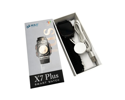 Смарт годинник W&O X7 Plus black PLS-00-00161356