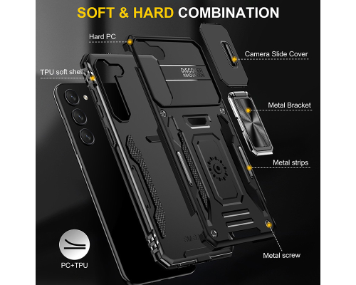 Чохол Camshield Serge Ring for Magnet Samsung S911 Galaxy S23 black PLS-00-00124749