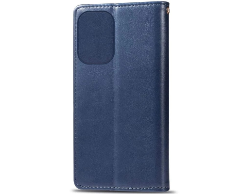 Чохол-книжка Leather GETMAN with card holder Motorola Moto G85 blue PLS-00-00148165