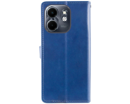 Чохол-книжка Leather GETMAN with card holder Infinix Hot 50i blue PLS-00-00148151