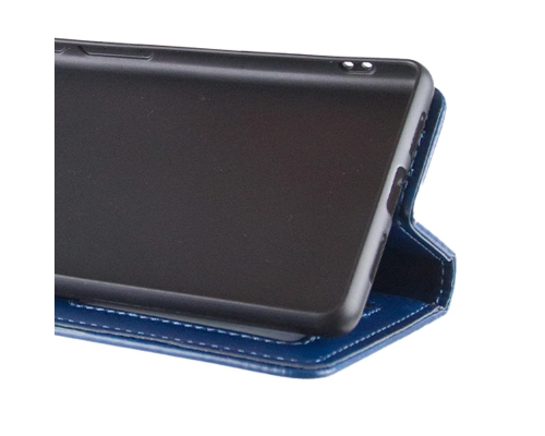 Чохол-книжка Leather GETMAN with card holder Infinix Hot 50i blue PLS-00-00148151