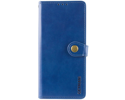 Чохол-книжка Leather GETMAN with card holder Infinix Hot 50i blue PLS-00-00148151
