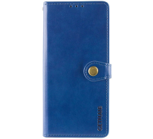 Чохол-книжка Leather GETMAN with card holder Xiaomi Redmi Note 14 4G (European) blue PLS-00-00148403
