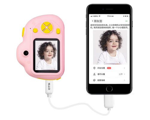 Дитяча фотокамера D6 pink PLS-00-00141589