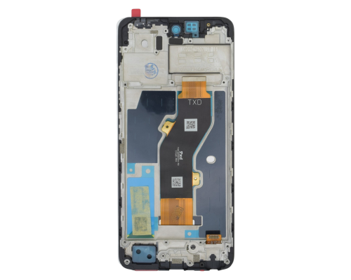 Дисплей Infinix Hot 40i з сенсором та рамкою black (Service) (ver. FPC) PLS-00-00165993