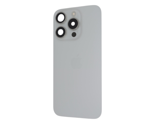 Задня кришка iPhone 15 Pro зі склом камери white (Original) PLS-00-00133654