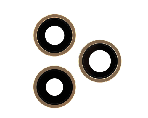 Скло камери Apple iPhone 12 Pro Max з рамкою gold (Original) PLS-00-00068106