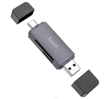 Картридер Hoco HB45 USB3.0 to Type-C gray PLS-00-00154603