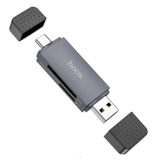 Картридер Hoco HB45 USB3.0 to Type-C gray PLS-00-00154603
