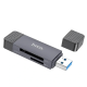 Картридер Hoco HB45 USB3.0 to Type-C gray PLS-00-00154603
