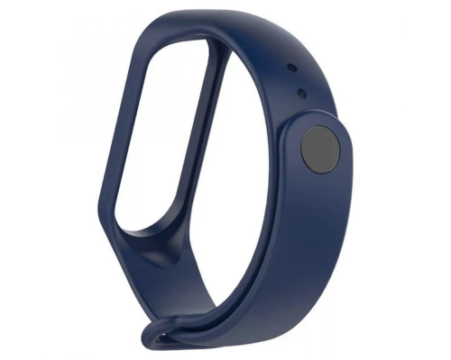 Ремінець Xiaomi Mi Band (3,4) Silicone dark blue PLS-00-00073695