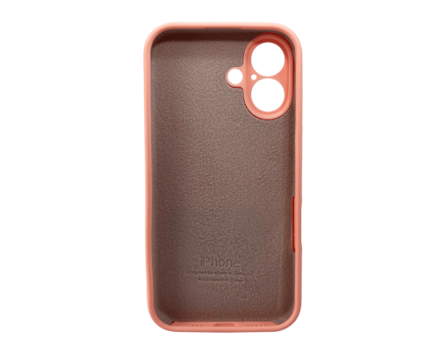 Чохол Silicone Case Full Camera Protective для iPhone 16 grapefruit PLS-00-00130767