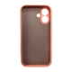 Чохол Silicone Case Full Camera Protective для iPhone 16 grapefruit PLS-00-00130767