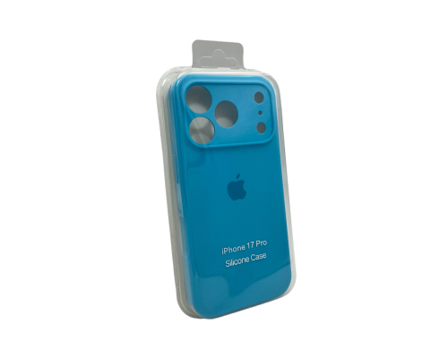 Чохол Silicone Case Full Camera Protective для iPhone 17 Pro light blue PLS-00-00155266