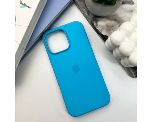 Чохол Silicone Case Full Protective для iPhone 16 Pro Max surf blue PLS-00-00130731