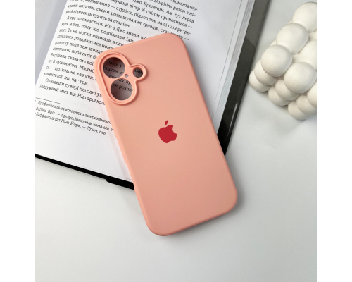 Чохол Silicone Case Full Camera Protective для iPhone 16 grapefruit PLS-00-00130767