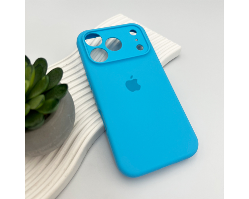 Чохол Silicone Case Full Camera Protective для iPhone 17 Pro light blue PLS-00-00155266