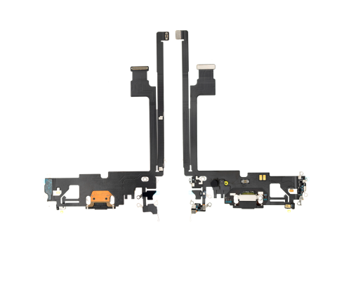 Шлейф iPhone 12 Pro Max з роз'ємом зарядки graphite (Original Used) PLS-00-00093436