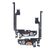 Шлейф iPhone 12 Pro Max з роз'ємом зарядки silver PLS-00-00062777