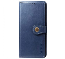 Чохол-книжка Leather GETMAN with card holder Xiaomi Redmi 13C blue PLS-00-00128980