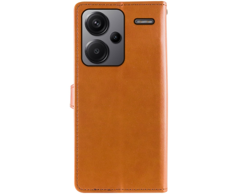 Чохол-книжка Leather GETMAN with card holder Xiaomi Redmi Note 13 Pro Plus brown PLS-00-00129081