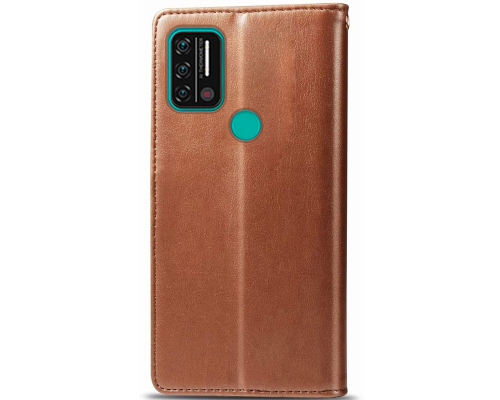 Чохол-книжка Leather GETMAN with card holder Umidigi A9 brown PLS-00-00128960