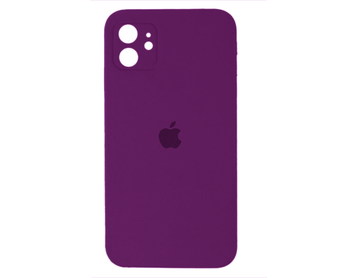 Чохол Silicone Case Квадратні Борти Full Camera iPhone 11 purple PLS-00-00102269