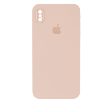 Чохол Silicone Case Квадратні Борти Full Camera iPhone X (XS) pink sand PLS-00-00107568