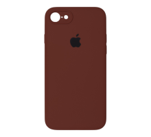 Чохол Silicone Case Квадратні Борти Full Camera iPhone 7 saddle brown PLS-00-00123112