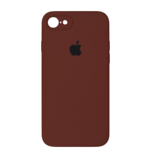 Чохол Silicone Case Квадратні Борти Full Camera iPhone 7 saddle brown PLS-00-00123112