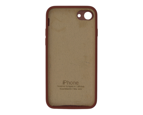 Чохол Silicone Case Квадратні Борти Full Camera iPhone 7 saddle brown PLS-00-00123112