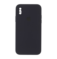 Чохол Silicone Case Квадратні Борти Full Camera iPhone X (XS) berry purple PLS-00-00123122