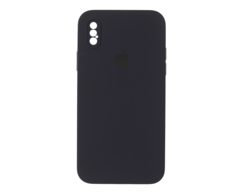Чохол Silicone Case Квадратні Борти Full Camera iPhone X (XS) berry purple PLS-00-00123122
