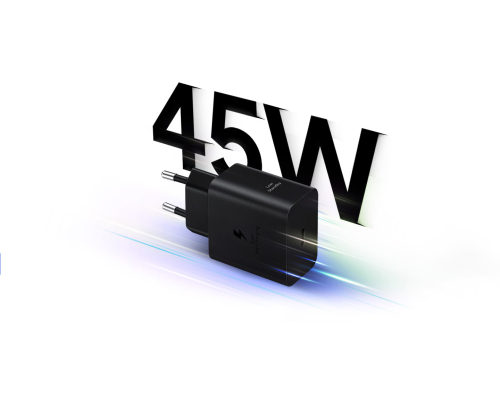 Зарядний пристрій Samsung 45W 5A 1USB-C EP-T4510XBEGEU (Original) (тех пак) black PLS-00-00137018