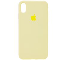 Чохол Silicone Case Full Protective iPhone XS Max cream yellow PLS-00-00108876