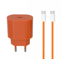 Зарядний пристрій Apple iPhone 17 Pro Max 35W 3A USB-C з кабелем С-C (NO LOGO) orange PLS-00-00159772