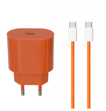 Зарядний пристрій Apple iPhone 17 Pro Max 35W 3A USB-C з кабелем С-C (NO LOGO) orange PLS-00-00159772