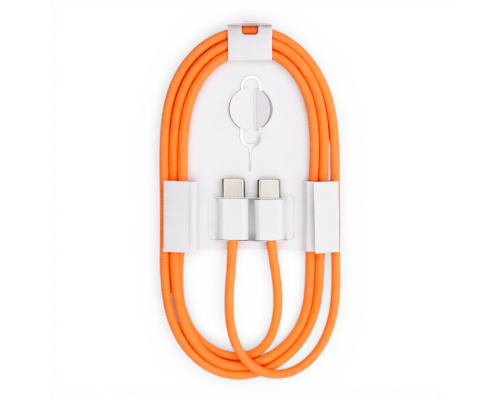 Зарядний пристрій Apple iPhone 17 Pro Max 35W 3A USB-C з кабелем С-C (NO LOGO) orange PLS-00-00159772