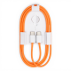 Зарядний пристрій Apple iPhone 17 Pro Max 35W 3A USB-C з кабелем С-C (NO LOGO) orange PLS-00-00159772