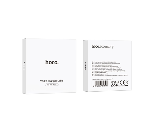Бездротовий зарядний пристрій для смарт-годинників Hoco Y29 white PLS-00-00140317