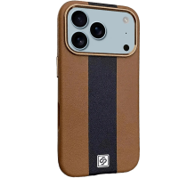 Чохол шкіряний Rally with Magnetic для iPhone 17 Pro brown black PLS-00-00160025