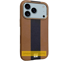 Чохол шкіряний Rally with Magnetic для iPhone 17 brown black PLS-00-00160004