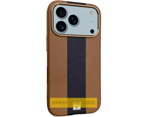 Чохол шкіряний Rally with Magnetic для iPhone 17 brown black PLS-00-00160004