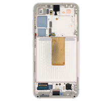 Дисплей Samsung S911 Galaxy S23 з сенсором та рамкою beige (Original) PLS-00-00106938
